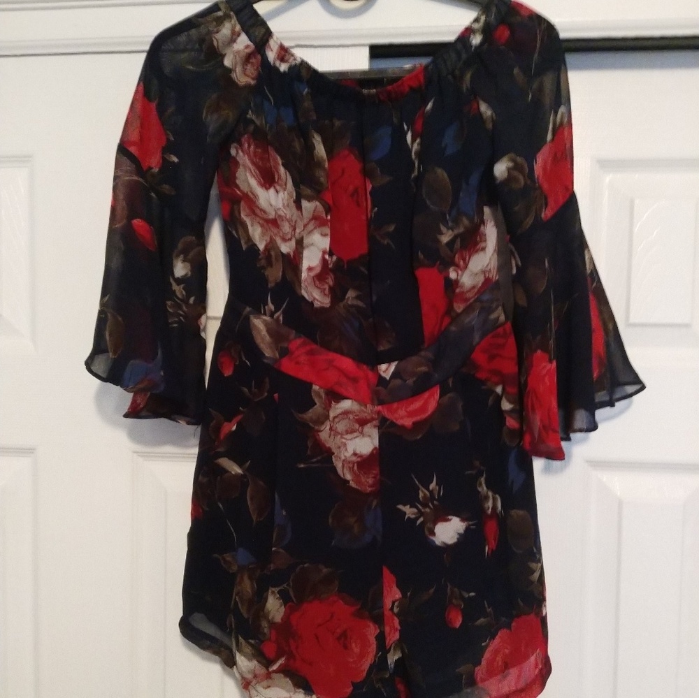 Flower Print Romper